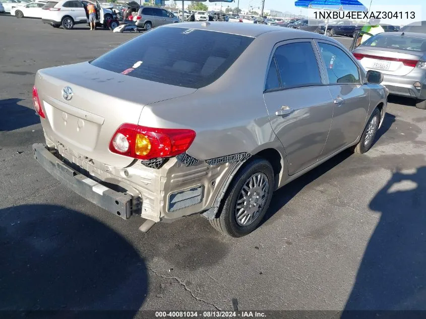 1NXBU4EEXAZ304113 2010 Toyota Corolla Le