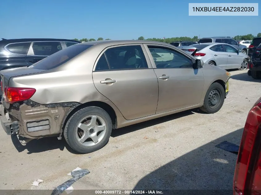 2010 Toyota Corolla Le VIN: 1NXBU4EE4AZ282030 Lot: 40089772