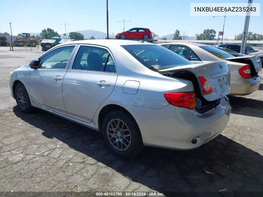 2010 Toyota Corolla VIN: 1NXBU4EE6AZ235243 Lot: 40102793