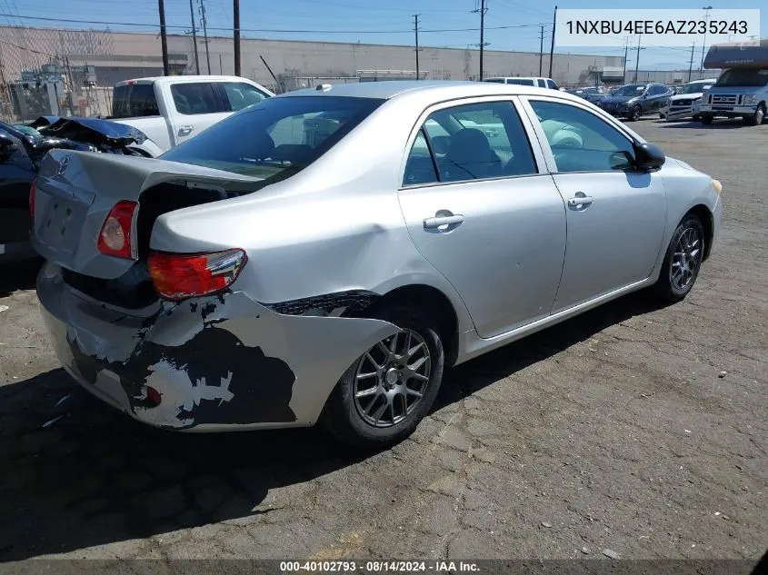 2010 Toyota Corolla VIN: 1NXBU4EE6AZ235243 Lot: 40102793