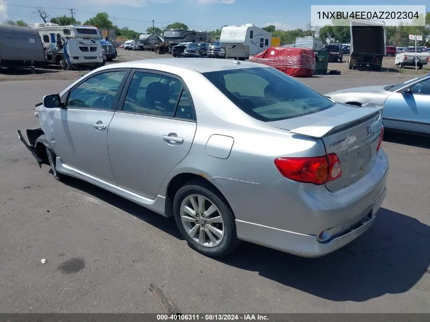 2010 Toyota Corolla S VIN: 1NXBU4EE0AZ202304 Lot: 40106311