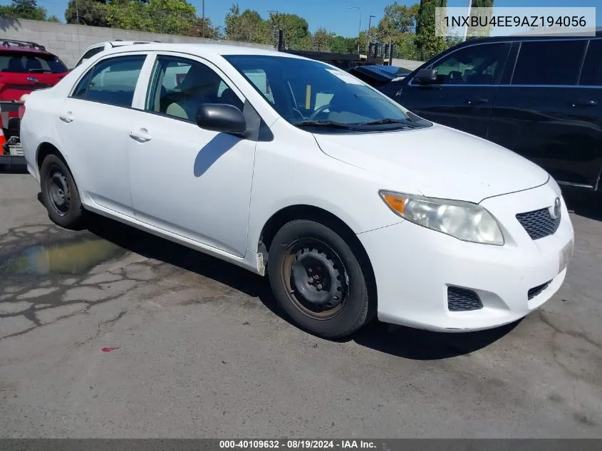 2010 Toyota Corolla VIN: 1NXBU4EE9AZ194056 Lot: 40109632