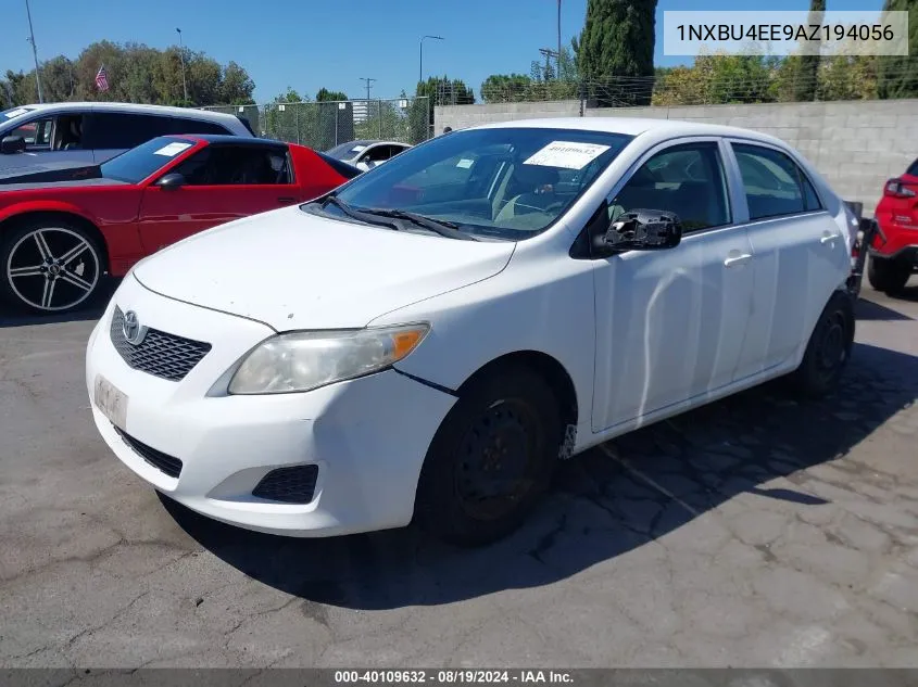 2010 Toyota Corolla VIN: 1NXBU4EE9AZ194056 Lot: 40109632