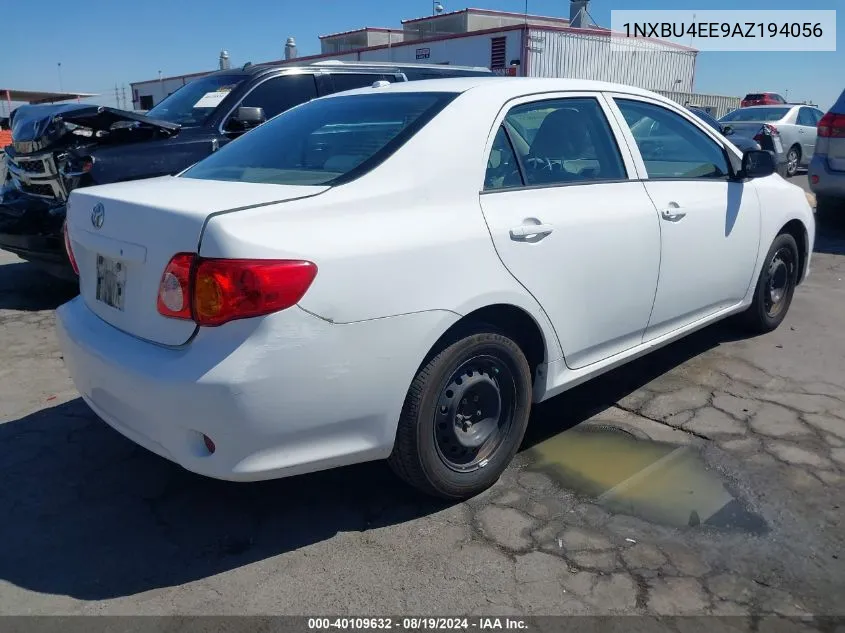 2010 Toyota Corolla VIN: 1NXBU4EE9AZ194056 Lot: 40109632