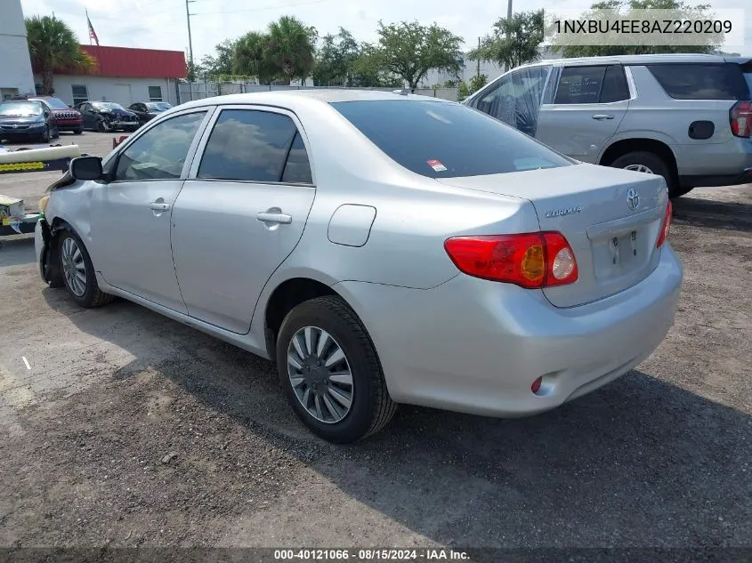 2010 Toyota Corolla Le VIN: 1NXBU4EE8AZ220209 Lot: 40121066