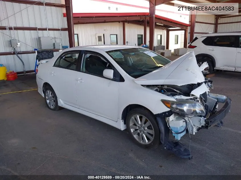 2010 Toyota Corolla S/Le/Xle VIN: 2T1BU4EE8AC404583 Lot: 40129589