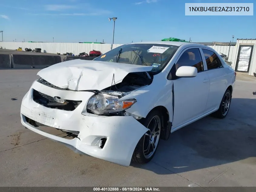 2010 Toyota Corolla Le VIN: 1NXBU4EE2AZ312710 Lot: 40132888