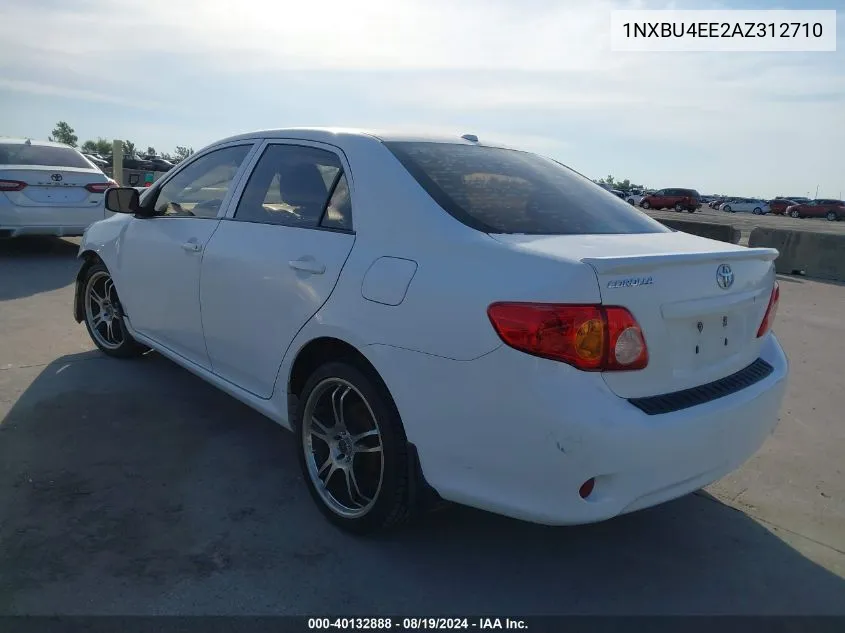 2010 Toyota Corolla Le VIN: 1NXBU4EE2AZ312710 Lot: 40132888