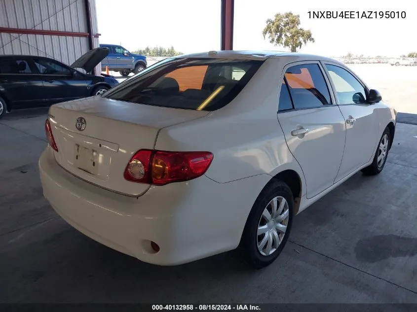 1NXBU4EE1AZ195010 2010 Toyota Corolla