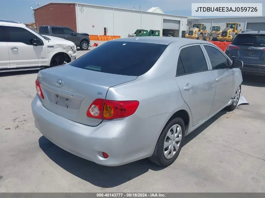 JTDBU4EE3AJ059726 2010 Toyota Corolla Le