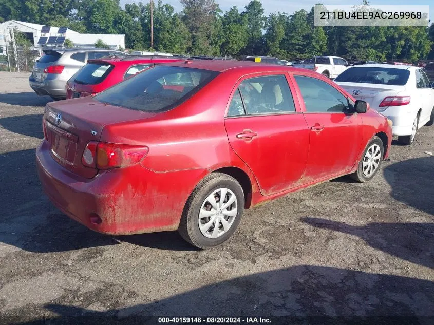 2010 Toyota Corolla Le VIN: 2T1BU4EE9AC269968 Lot: 40159148