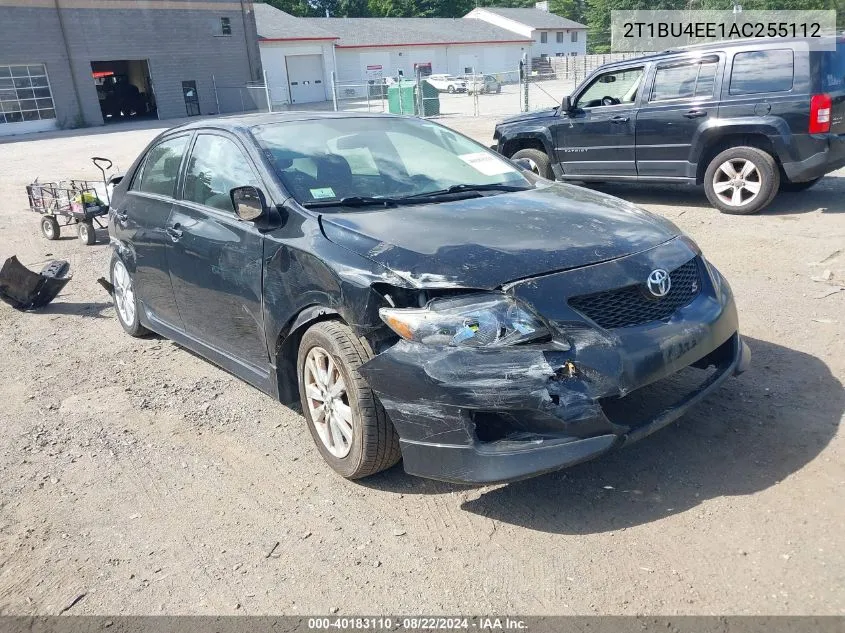 2010 Toyota Corolla S VIN: 2T1BU4EE1AC255112 Lot: 40183110