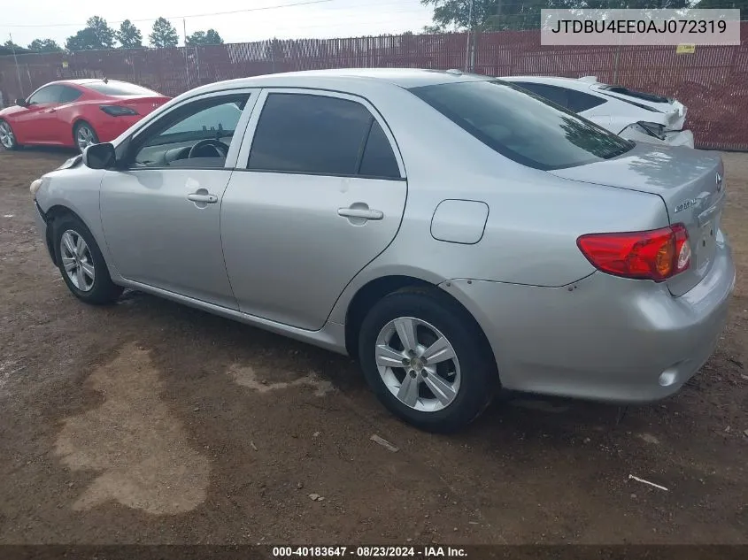 2010 Toyota Corolla Le VIN: JTDBU4EE0AJ072319 Lot: 40183647