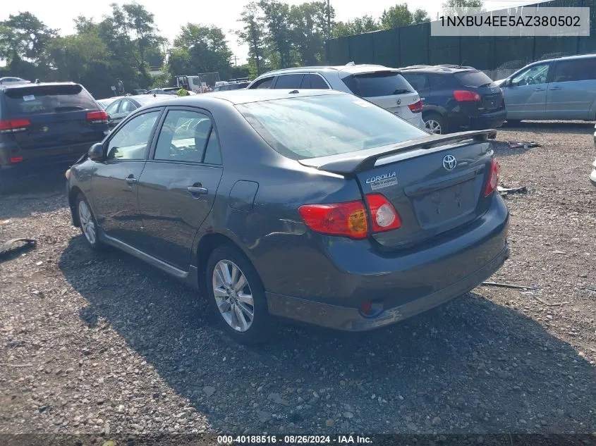 2010 Toyota Corolla S VIN: 1NXBU4EE5AZ380502 Lot: 40188516