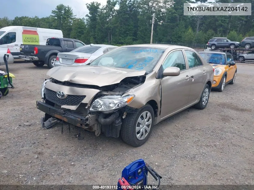 2010 Toyota Corolla Le VIN: 1NXBU4EEXAZ204142 Lot: 40193112