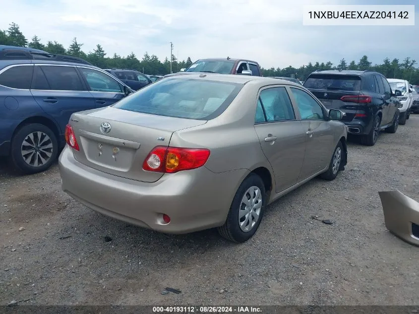 1NXBU4EEXAZ204142 2010 Toyota Corolla Le