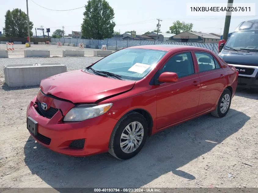 2010 Toyota Corolla Le VIN: 1NXBU4EE4AZ267611 Lot: 40193794