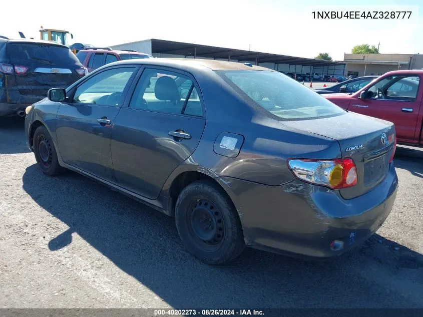 2010 Toyota Corolla Le VIN: 1NXBU4EE4AZ328777 Lot: 40202273