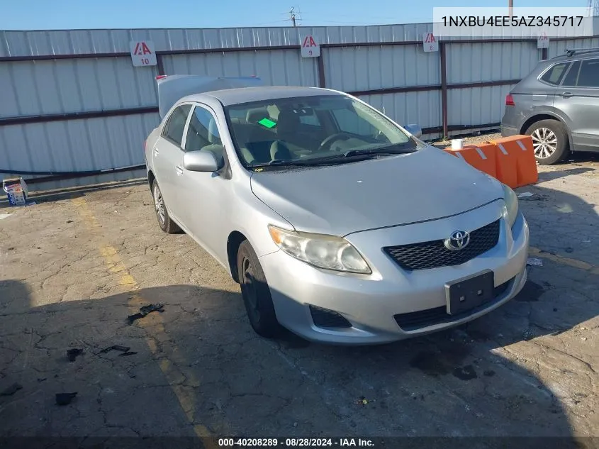 2010 Toyota Corolla Le VIN: 1NXBU4EE5AZ345717 Lot: 40208289