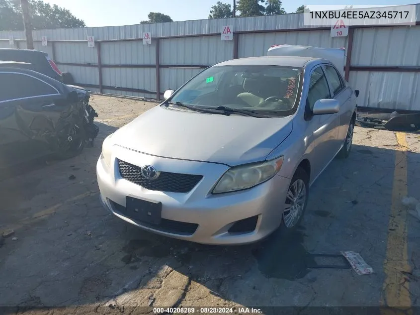 2010 Toyota Corolla Le VIN: 1NXBU4EE5AZ345717 Lot: 40208289