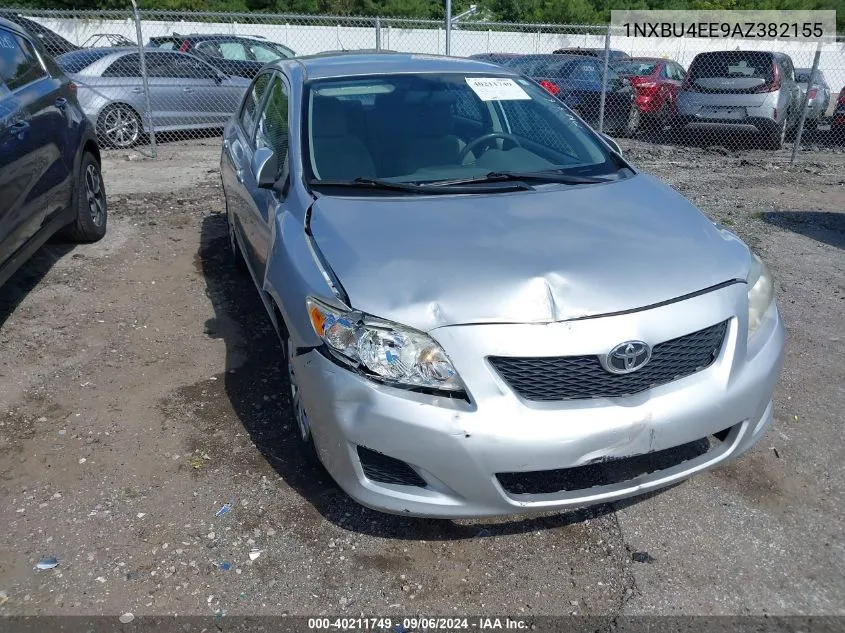 2010 Toyota Corolla Le VIN: 1NXBU4EE9AZ382155 Lot: 40211749