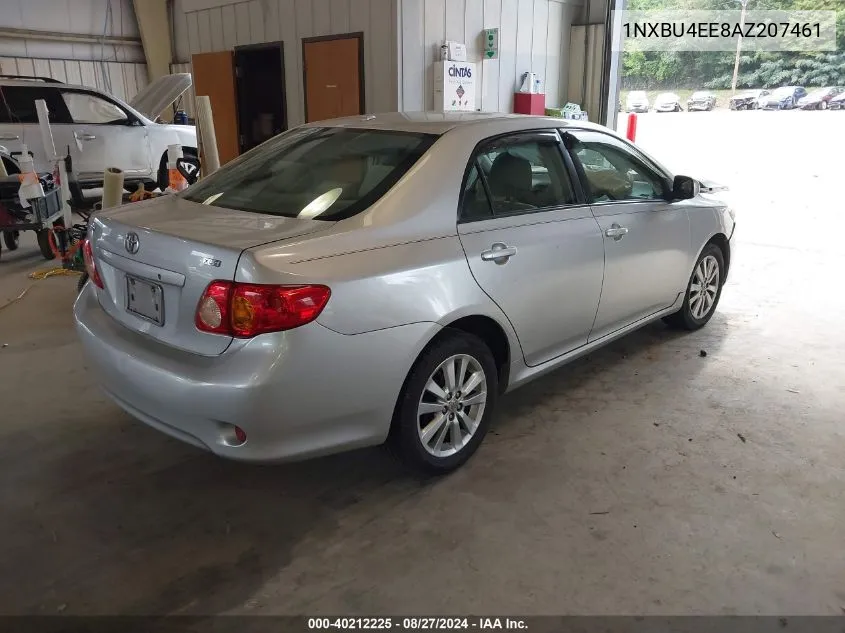 2010 Toyota Corolla Xle VIN: 1NXBU4EE8AZ207461 Lot: 40212225