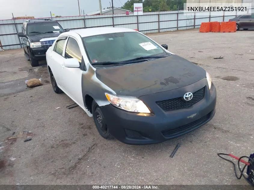 2010 Toyota Corolla Le VIN: 1NXBU4EE5AZ251921 Lot: 40217744