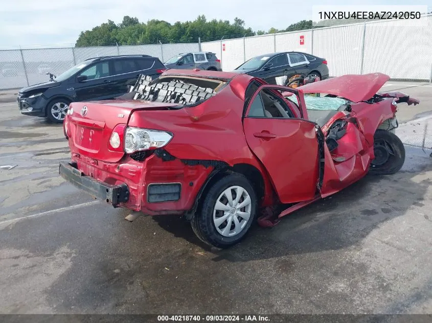 2010 Toyota Corolla Le VIN: 1NXBU4EE8AZ242050 Lot: 40218740