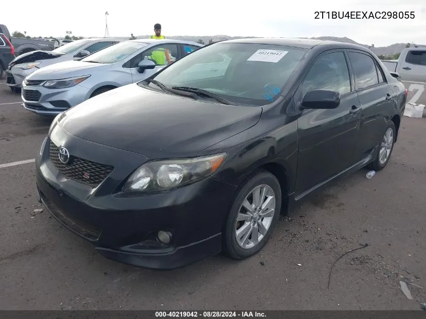 2010 Toyota Corolla S VIN: 2T1BU4EEXAC298055 Lot: 40219042