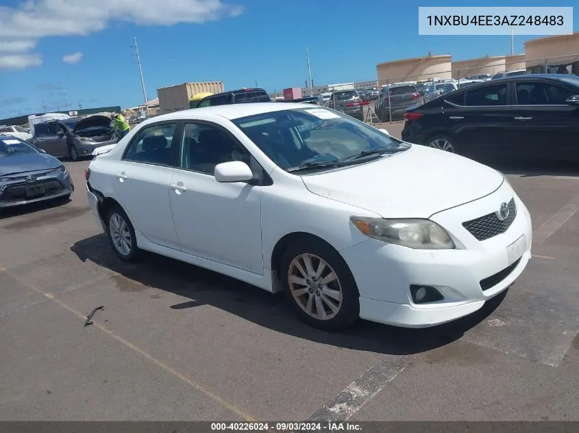 1NXBU4EE3AZ248483 2010 Toyota Corolla S