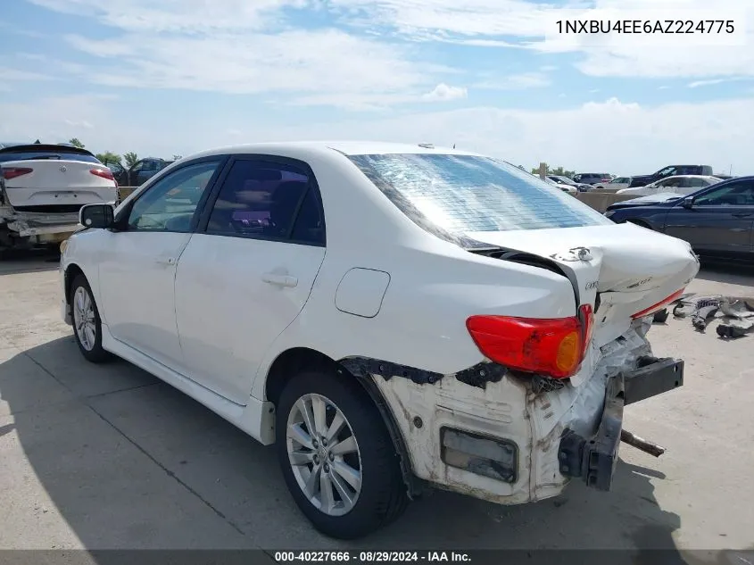 2010 Toyota Corolla S VIN: 1NXBU4EE6AZ224775 Lot: 40227666