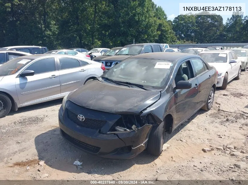 2010 Toyota Corolla Le VIN: 1NXBU4EE3AZ178113 Lot: 40237840