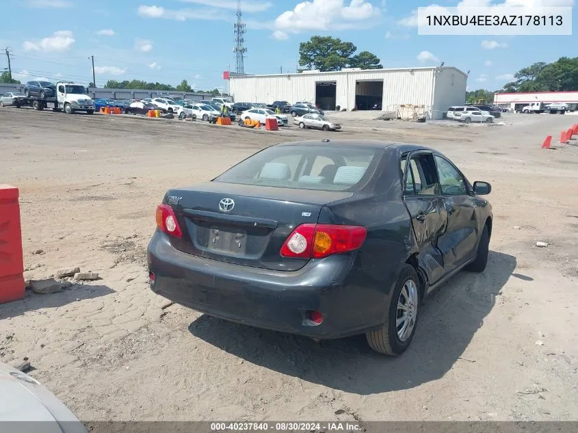 2010 Toyota Corolla Le VIN: 1NXBU4EE3AZ178113 Lot: 40237840