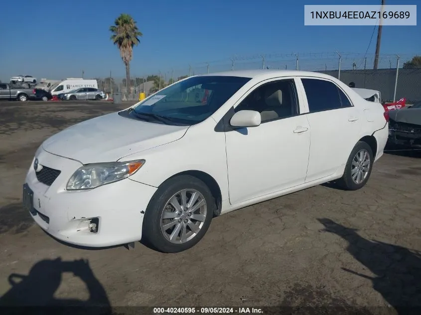 1NXBU4EE0AZ169689 2010 Toyota Corolla Le