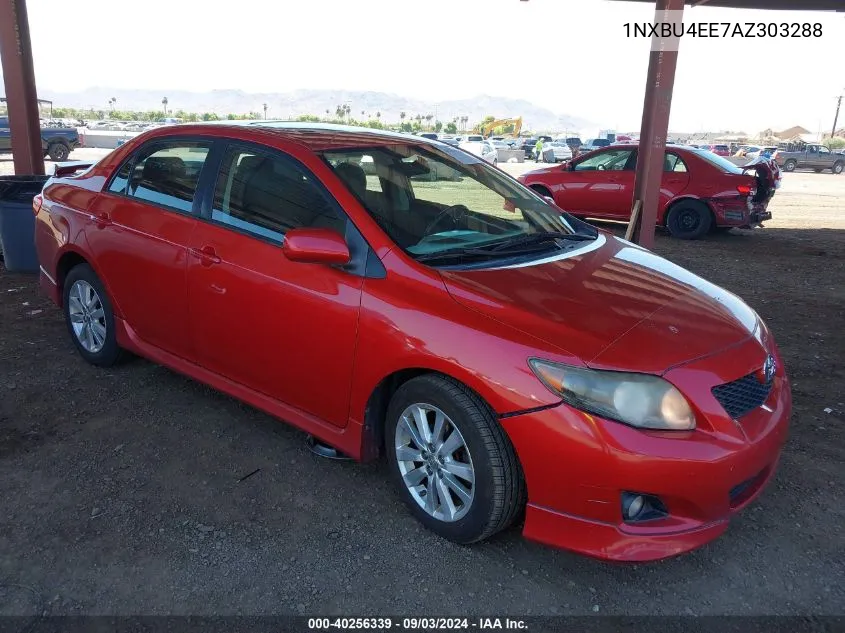 2010 Toyota Corolla S VIN: 1NXBU4EE7AZ303288 Lot: 40256339