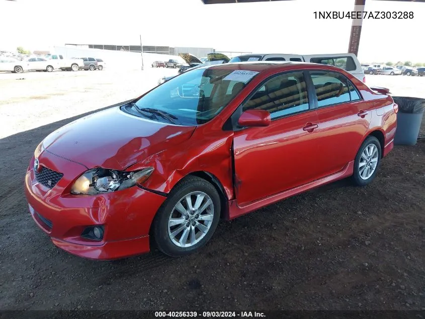 2010 Toyota Corolla S VIN: 1NXBU4EE7AZ303288 Lot: 40256339