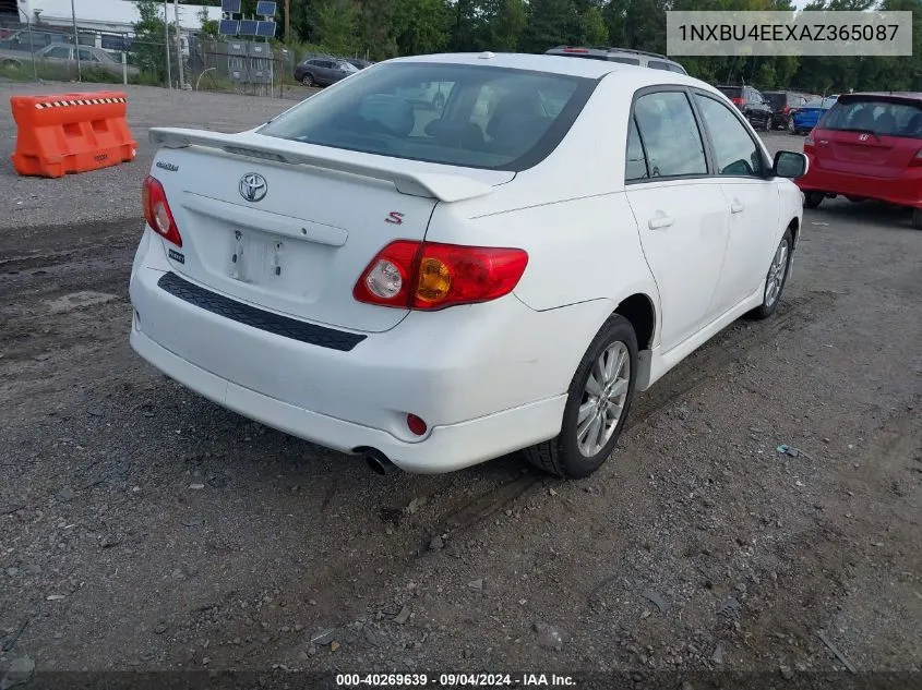 2010 Toyota Corolla S VIN: 1NXBU4EEXAZ365087 Lot: 40269639