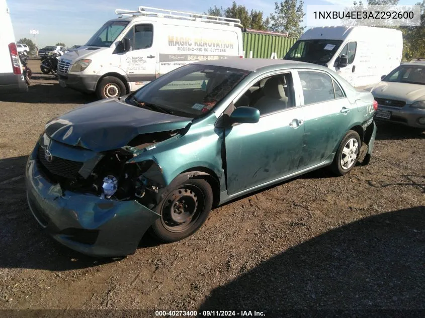 1NXBU4EE3AZ292600 2010 Toyota Corolla Le