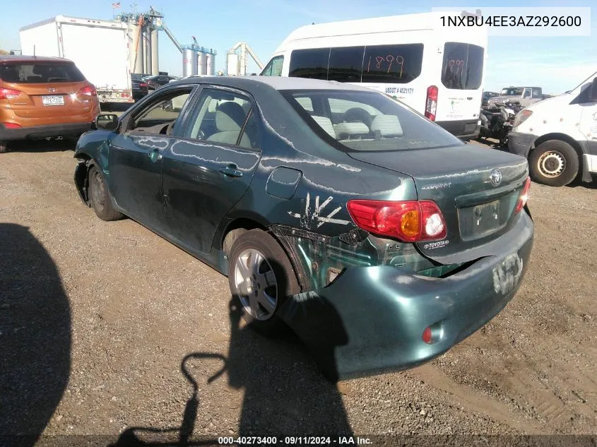 1NXBU4EE3AZ292600 2010 Toyota Corolla Le