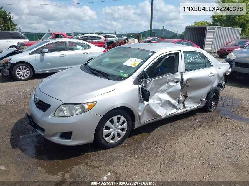 2010 Toyota Corolla Le VIN: 1NXBU4EEXAZ240378 Lot: 40275517