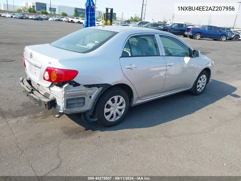 2010 Toyota Corolla S/Le/Xle VIN: 1NXBU4EE2AZ207956 Lot: 40275807