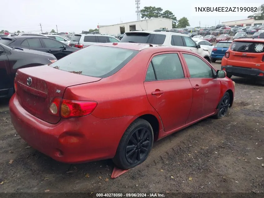 2010 Toyota Corolla Le VIN: 1NXBU4EE2AZ199082 Lot: 40278050