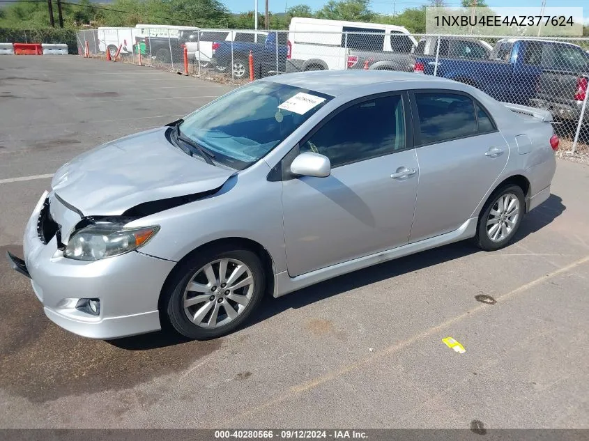 2010 Toyota Corolla S VIN: 1NXBU4EE4AZ377624 Lot: 40280566