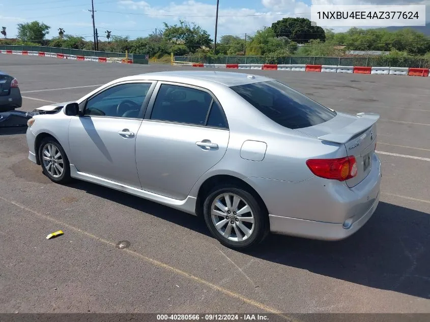 2010 Toyota Corolla S VIN: 1NXBU4EE4AZ377624 Lot: 40280566