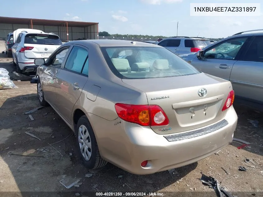 2010 Toyota Corolla Le VIN: 1NXBU4EE7AZ331897 Lot: 40281250