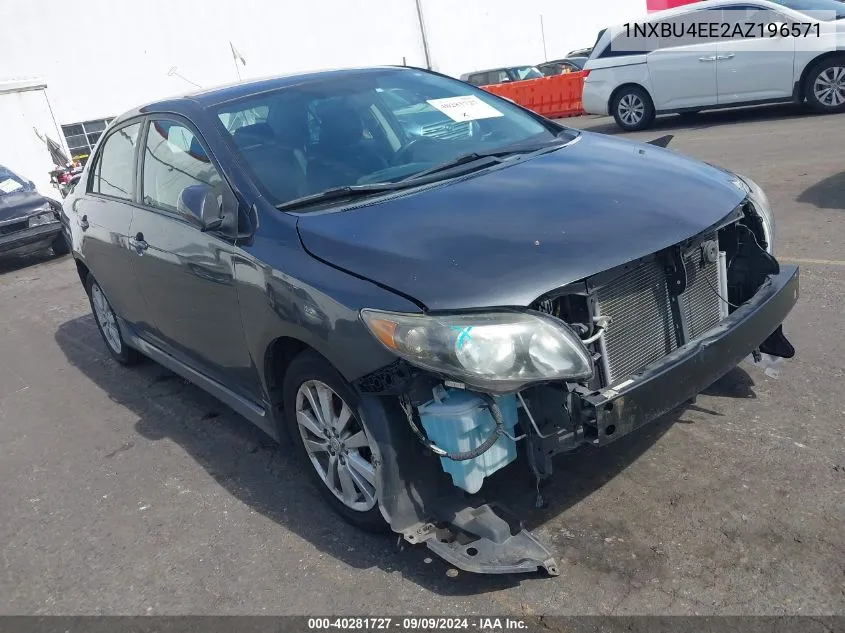 2010 Toyota Corolla S VIN: 1NXBU4EE2AZ196571 Lot: 40281727