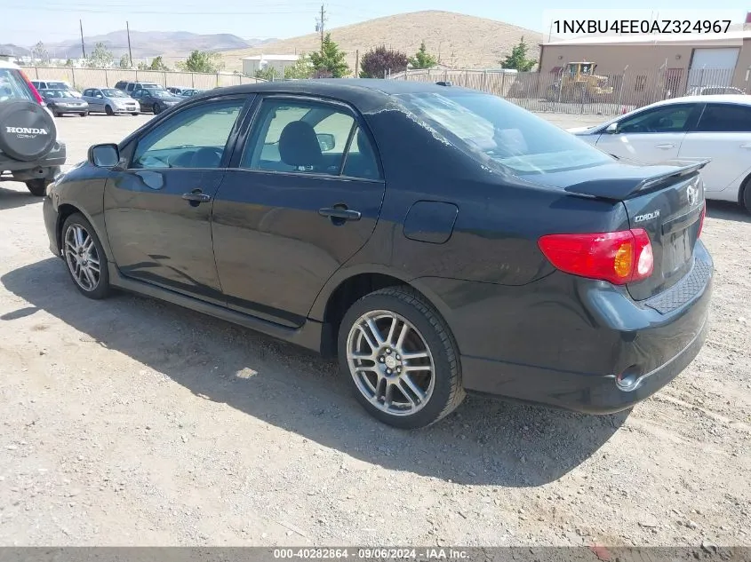 2010 Toyota Corolla S VIN: 1NXBU4EE0AZ324967 Lot: 40282864