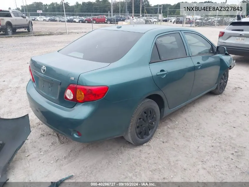 2010 Toyota Corolla S/Le/Xle VIN: 1NXBU4EE8AZ327843 Lot: 40286727