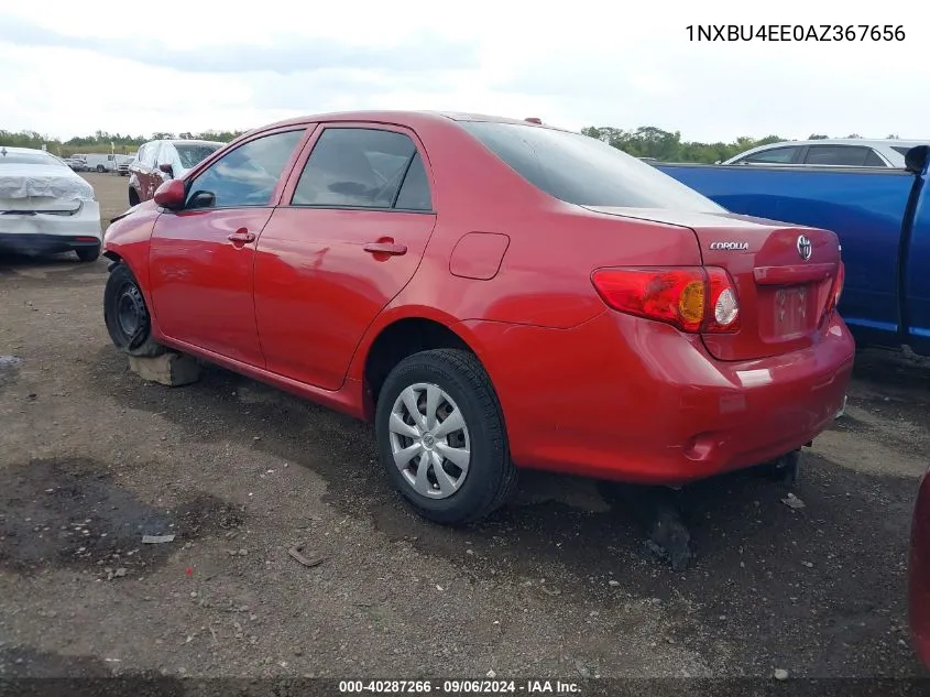 1NXBU4EE0AZ367656 2010 Toyota Corolla Le