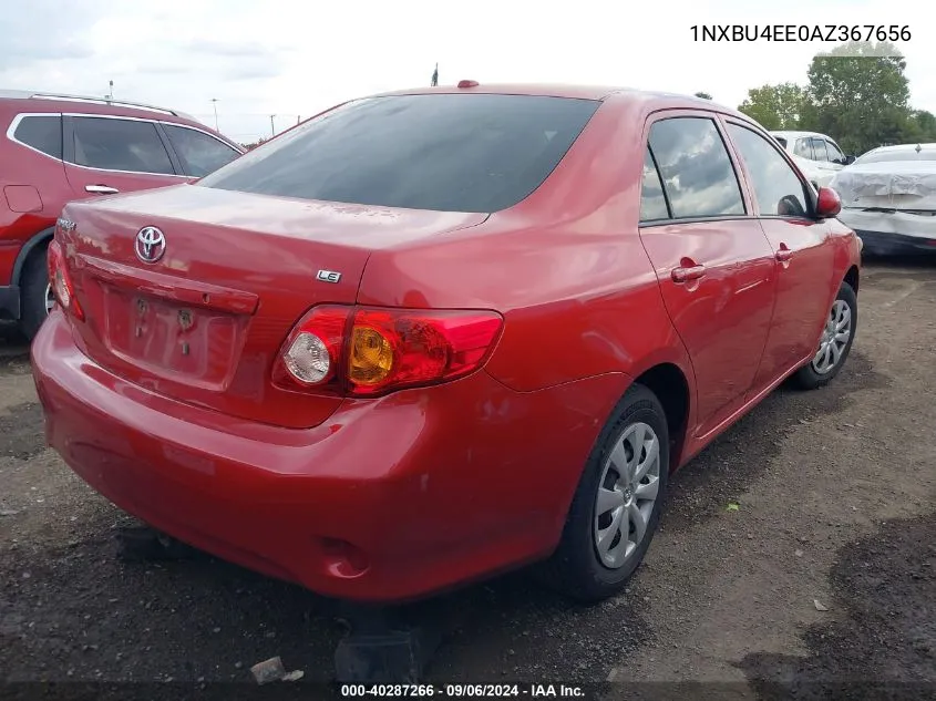 1NXBU4EE0AZ367656 2010 Toyota Corolla Le